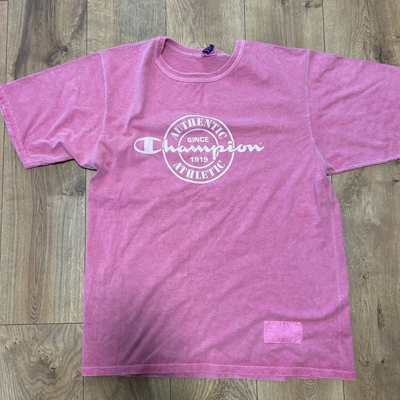 Vintage 1990 Champion Pink Graphic T-Shirt - Picture 3 of 8